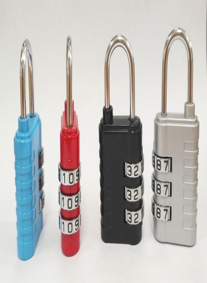 VIVITO 3 Digit Combination Locks for Luggage | Travel Safety Padlocks for International Travelling (Blue) - Image 2