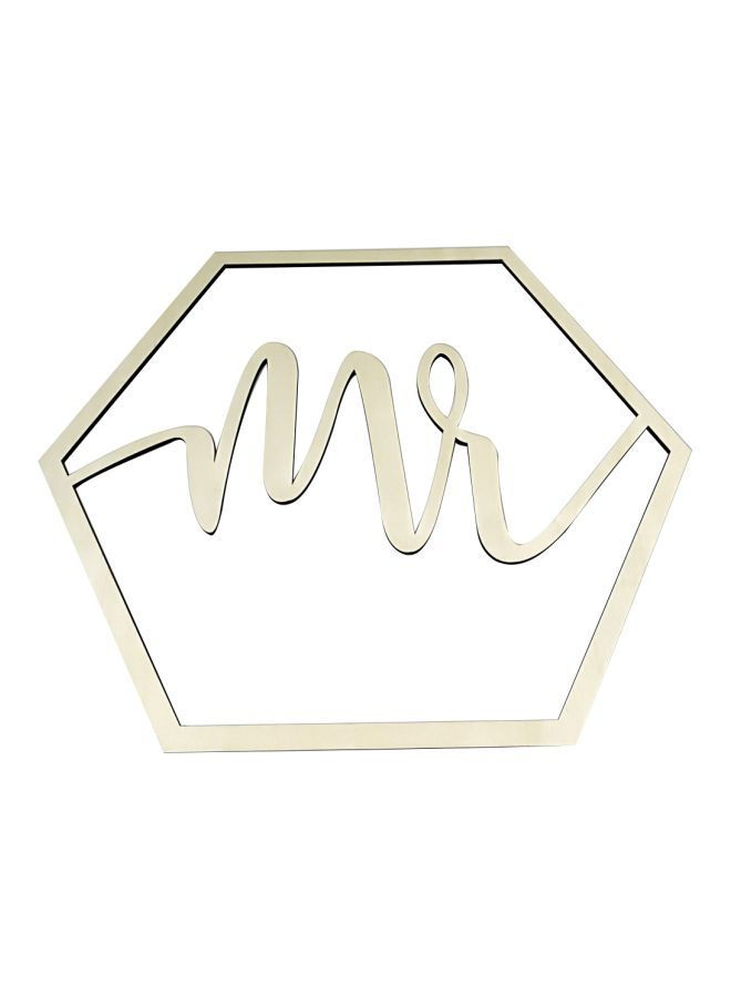 NIBEMINENT Pack Of 2 Mr And Mrs Word Banner YWH1517 46.0x40.5x3.0cm - Image 4