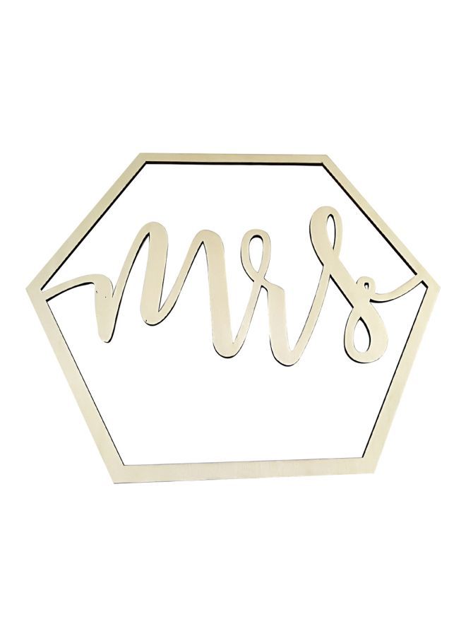 NIBEMINENT Pack Of 2 Mr And Mrs Word Banner YWH1517 46.0x40.5x3.0cm - Image 2
