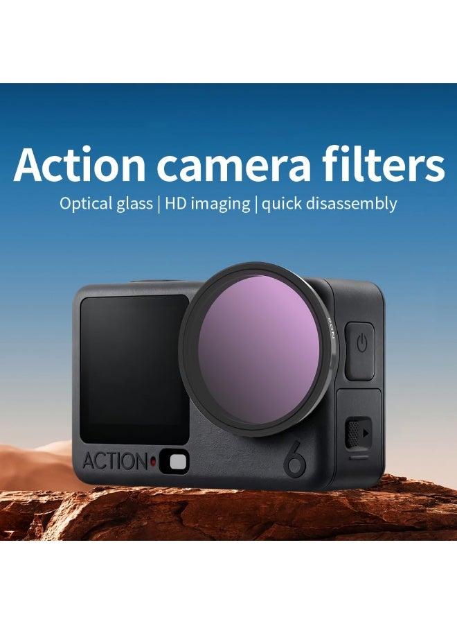 Camera Filters for DJI Osmo Action 6 CPL ND8 ND32 Lens filter Gimbal Protector Set for DJI Osmo Action6 Accessories (CPL Macro ND8 ND32) - Image 2