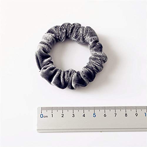 LOVEF New 7PCS Soft Elegant Velvet Hair Scrunchies Elastic Hair Bands Ties Donut Hair Ponytail Holder Korean Hair Accessories - Image 5