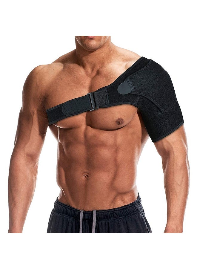 FDTY Shoulder Support Brace with Pressure Pad for Men Women, Adjustable Shoulder Brace for Torn Rotator Cuff, Tendonitis, Dislocation, AC Joint, Bursitis, Fits Right or Left Shoulder - Image 1