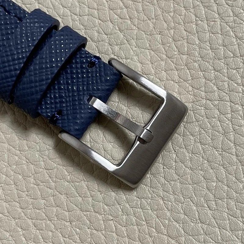 Bluejw Premium Slim Quick Release Italian Saffiano Calfskin Leather Watch Strap Replacement for 18mm 20mm 22mm Watches – Replace the Watch Strap with Durable, Stylish Calf Leather Band - Image 5