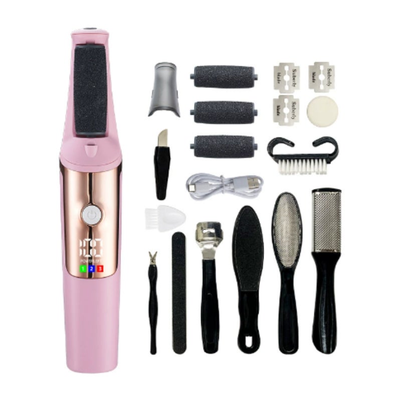 Electric Feet Callus Remover, Electric Foot File, Waterproof Foots Scrubber Files, Pedicure Tools for Dead Dry Cracked Skin  10pc - Image 1