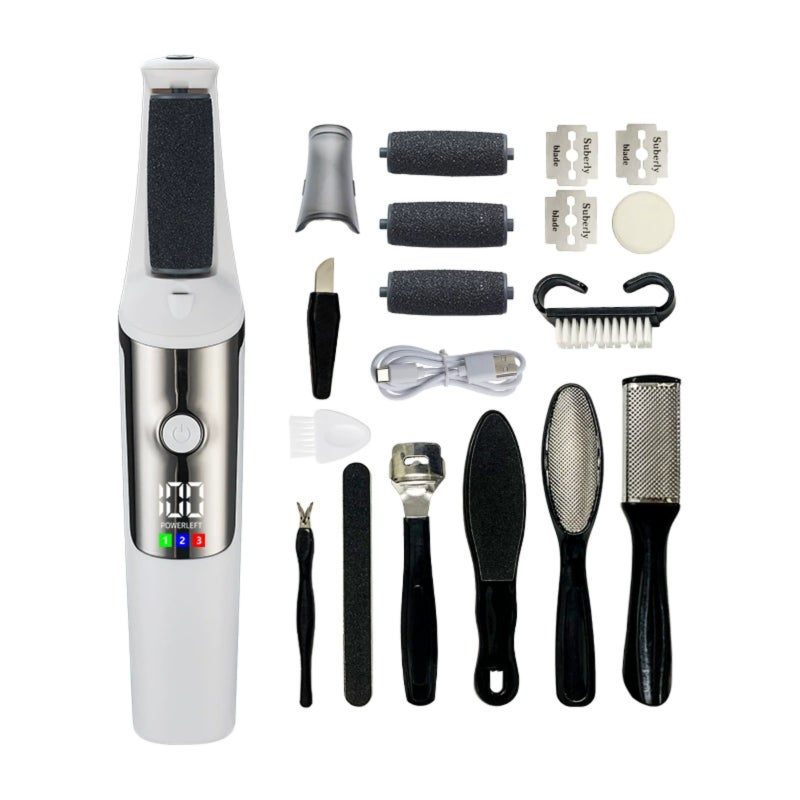 Electric Feet Callus Remover, Electric Foot File, Waterproof Foots Scrubber Files, Pedicure Tools for Dead Dry Cracked Skin  10pc - Image 2