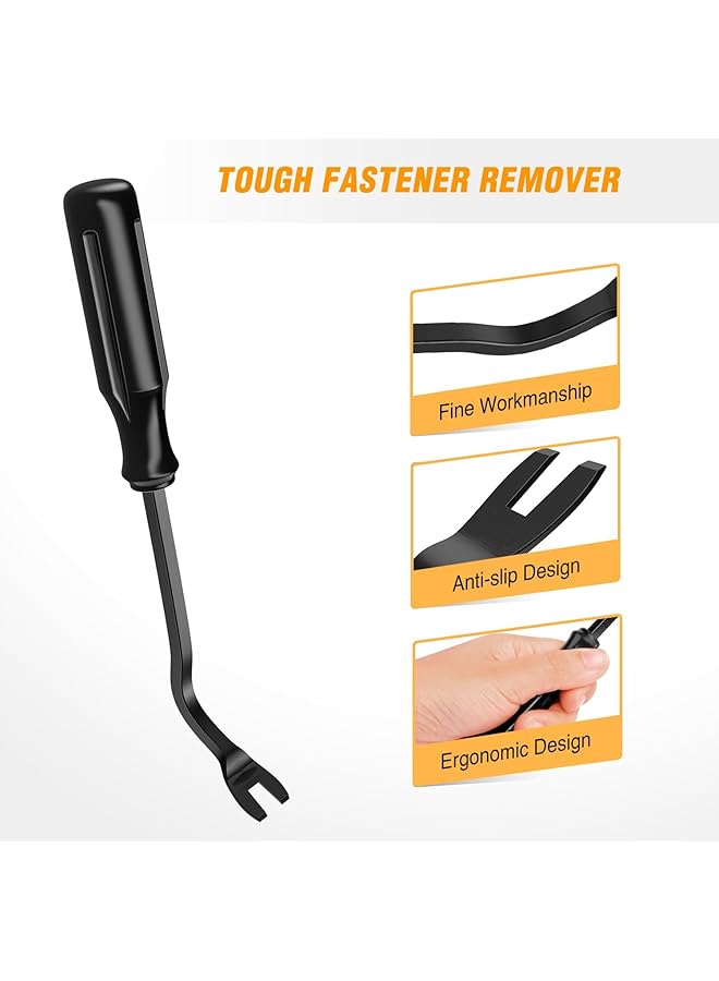 KASTWAVE Auto Trim Scratch Removal Tool, 8 Pcs No-Scratch Auto Removal Tool Kit, Easy Door Panel Removal Tool, For Car Audio, Dash Door Panel, Window Molding Fastener Remover - Image 3