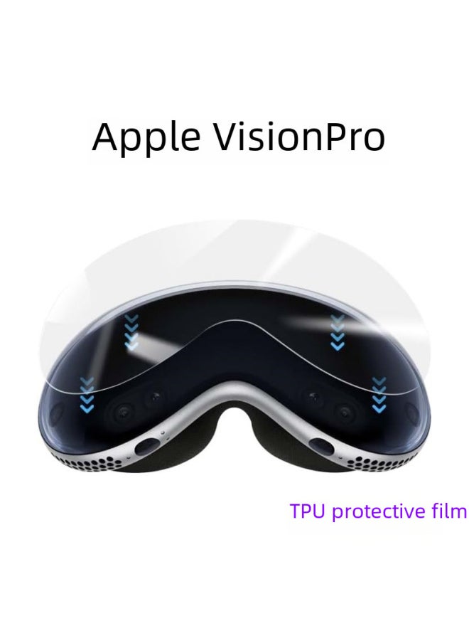 Generic - Suitable For Apple Vision Pro Gel Film TPU Film Glossy Anti-scratch Protection VR 3D Head Display Glasses-Color:Frosted Hydrogel Film (lens)-Size:1 Piece (with Packaging + Cleaning Kit) - Image 1