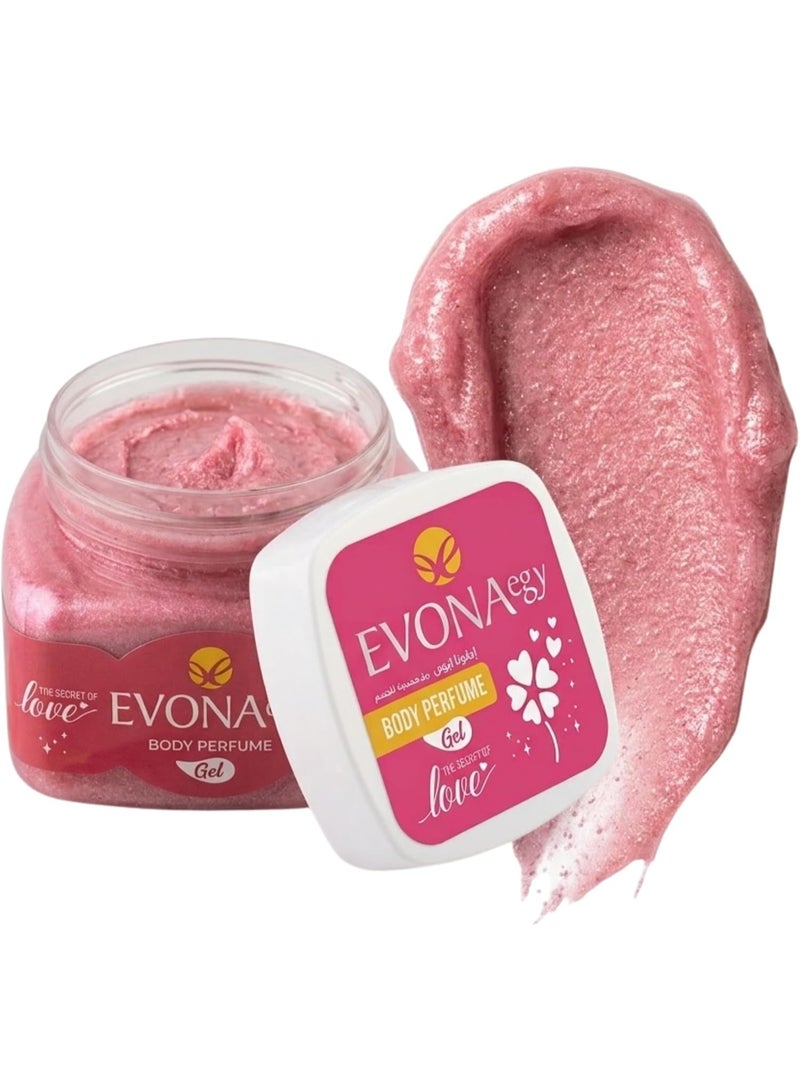 Evona Body Perfume Gel Makhmarya with Long Lasting Fragrance Alcohol Free for Moisturizing and Smoothing Skin 200 g - Image 1