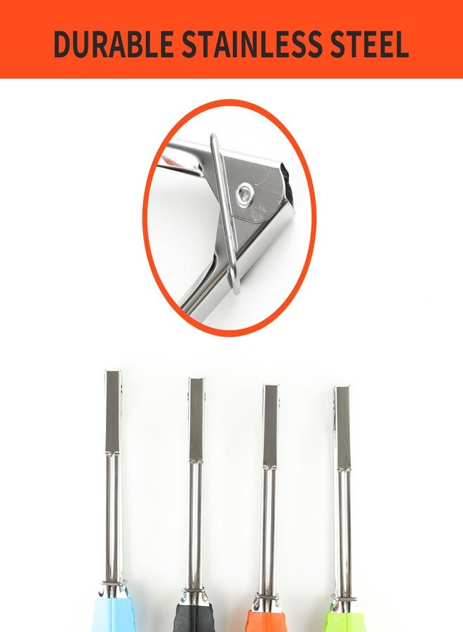 Anphly Silicone Serving Tongs Food Clamp BBQ Grill Tongs 7 inches Stainless Steel Silicone Bread Steak Clamps Baking Small Pincers 6PCS - Image 4