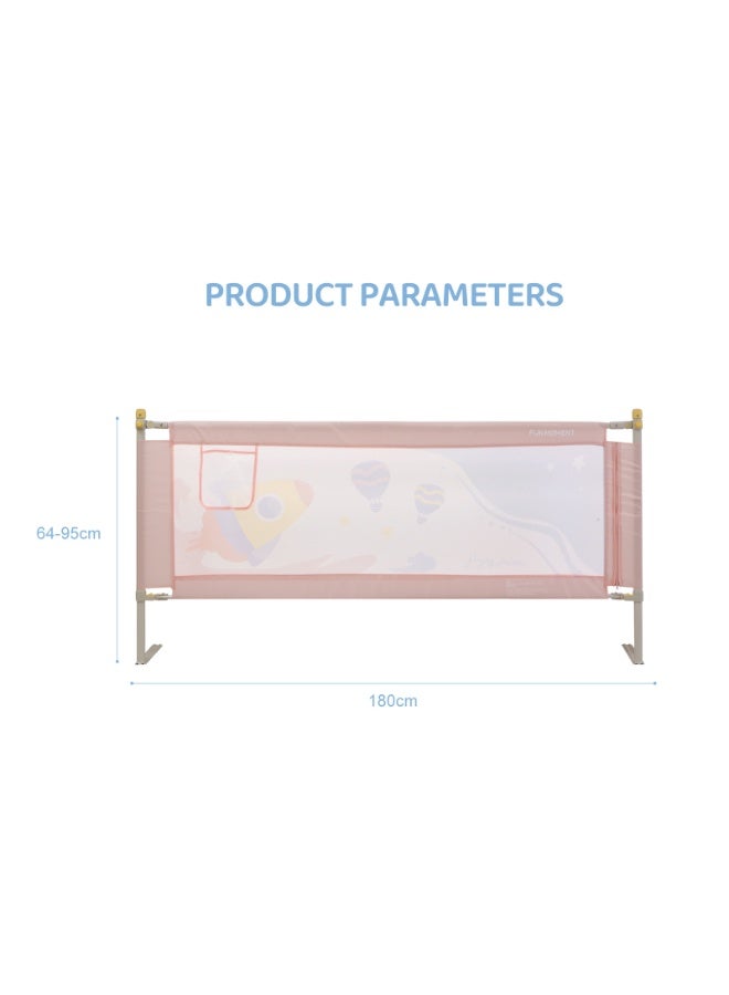 FUN MOMENT Folding Baby Bed Rail ,Safety Bed Guardrail Adjustable Height 1.8m - Image 5