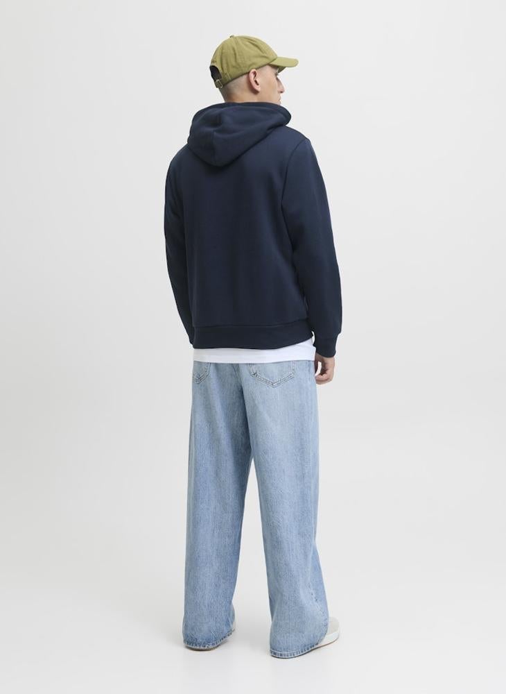 JACK & JONES Text Print Pullover Hoodie - Image 2