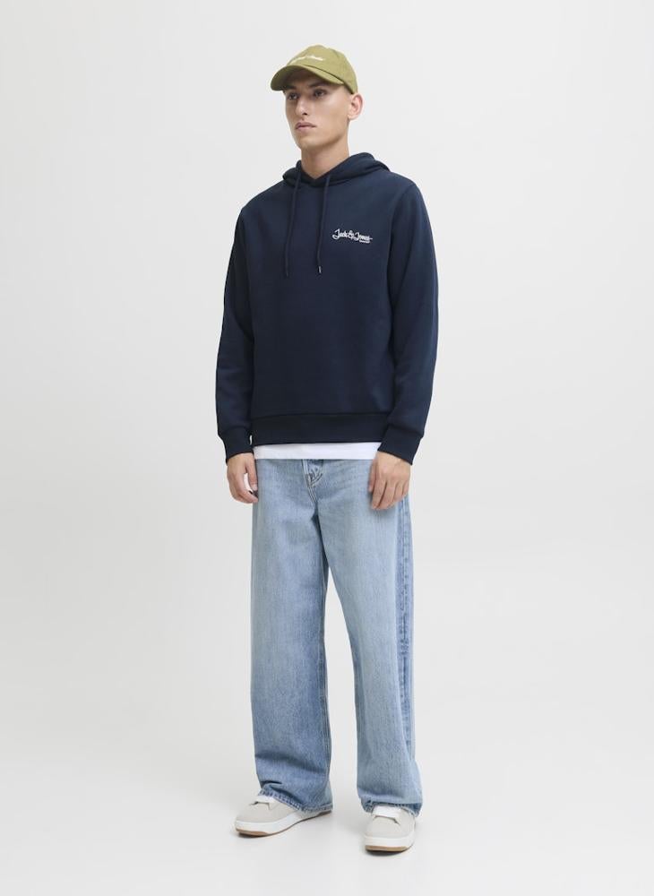 JACK & JONES Text Print Pullover Hoodie - Image 4