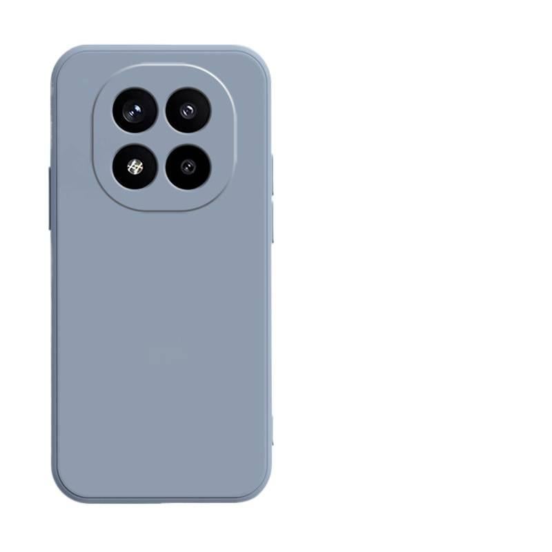غطاء واقي، رمادي، ملمس غير لامع، سيليكون، مقاوم للصدمات لـ Redmi Note 14 Pro من السيليكون باللون الأحمر عملي للاستخدام المتكرر خفيف الحمل للاستخدام اليومي - Image 1