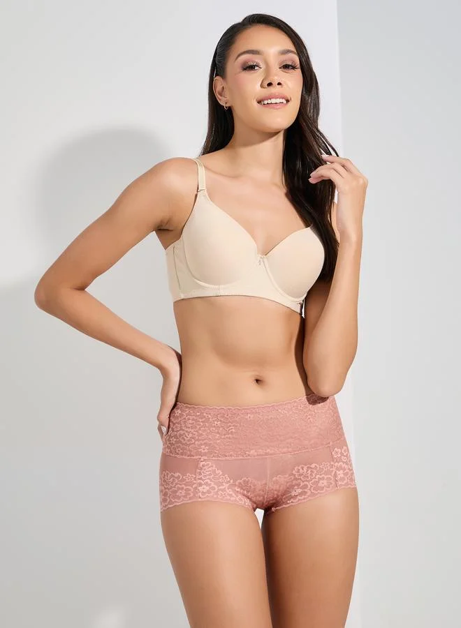 Styli Pack of 2 - Wide Waistband Lace Full Briefs