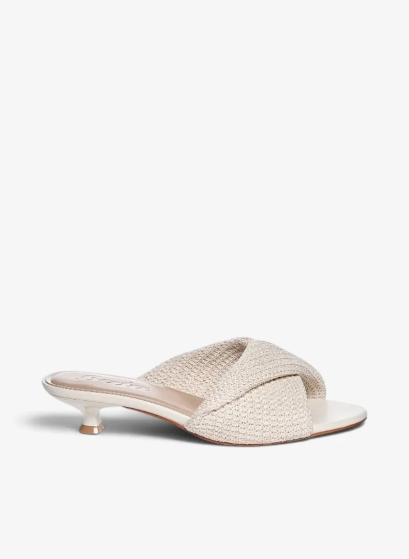 Bata Low Heel Flat Slide Sandals