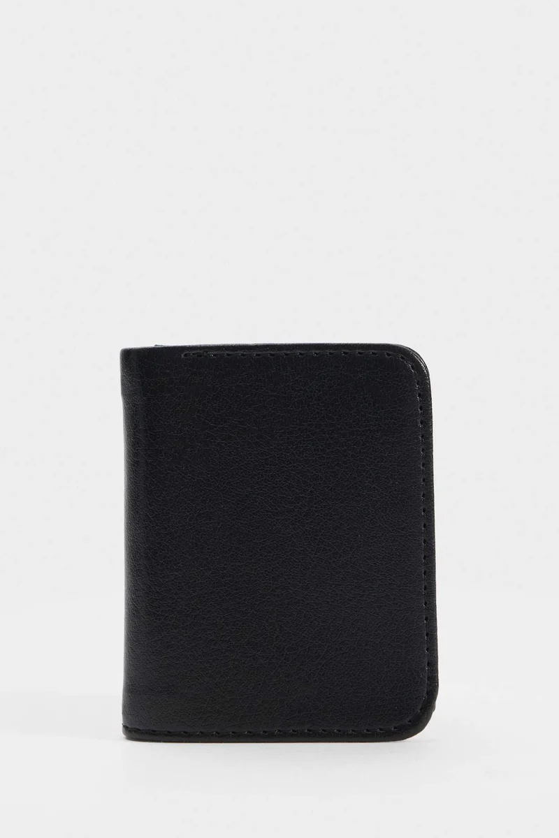 ديفاكتو Man Faux Leather Business Card Wallet