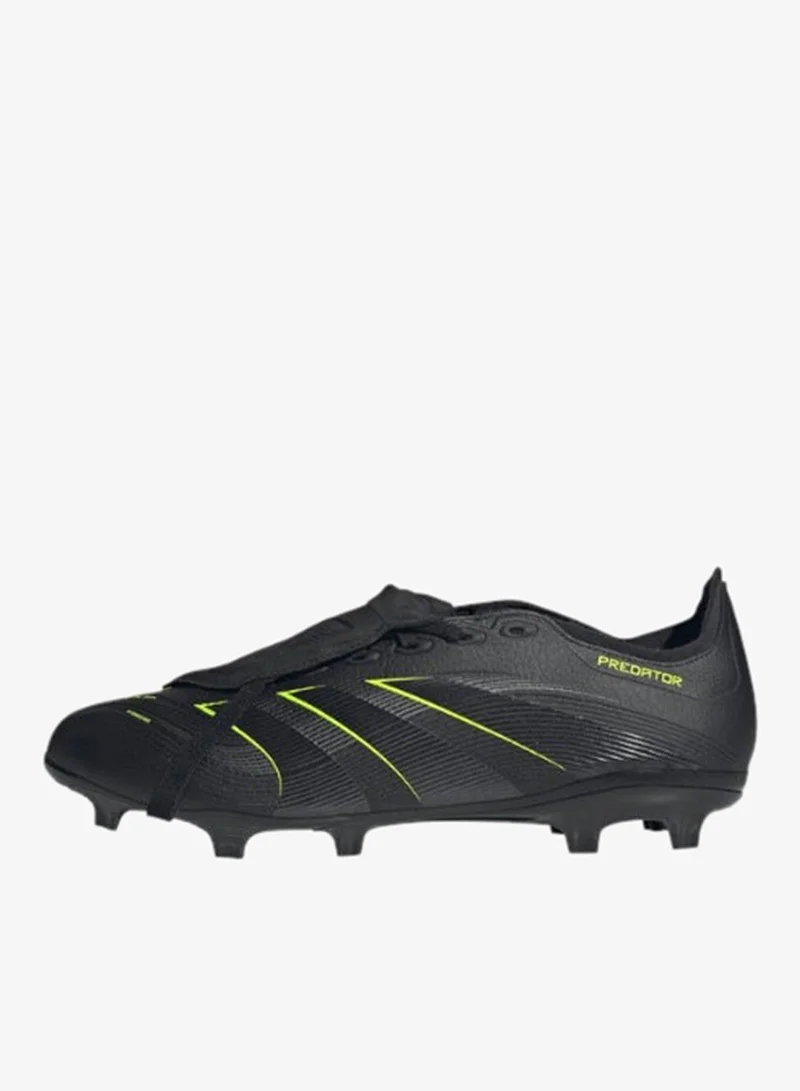 Adidas CBLACK/CARBON/LUCLEM Predator League Fold-Over Tongue Firm Ground/Multi Ground Football Boots  | Best Price UAE