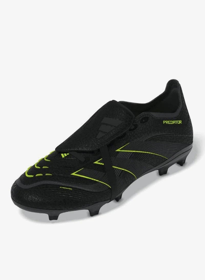 Adidas CBLACK/CARBON/LUCLEM Predator League Fold-Over Tongue Firm Ground/Multi Ground Football Boots  | Best Price UAE