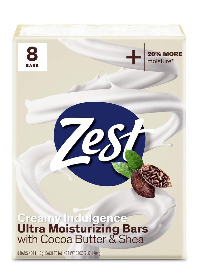 Zest Bar Soap - 8 Bars - Enriched With Cocoa Butter And Shea for Ultra Moisturizing Cleansing - Leaves Your Body Feeling Silky Smooth And Deeply Moisturized - pzsku/Z1170DDEAB781DEF8150CZ/45/_/1740992522/858e3d81-6640-47fb-a387-6fe370ce4f9f