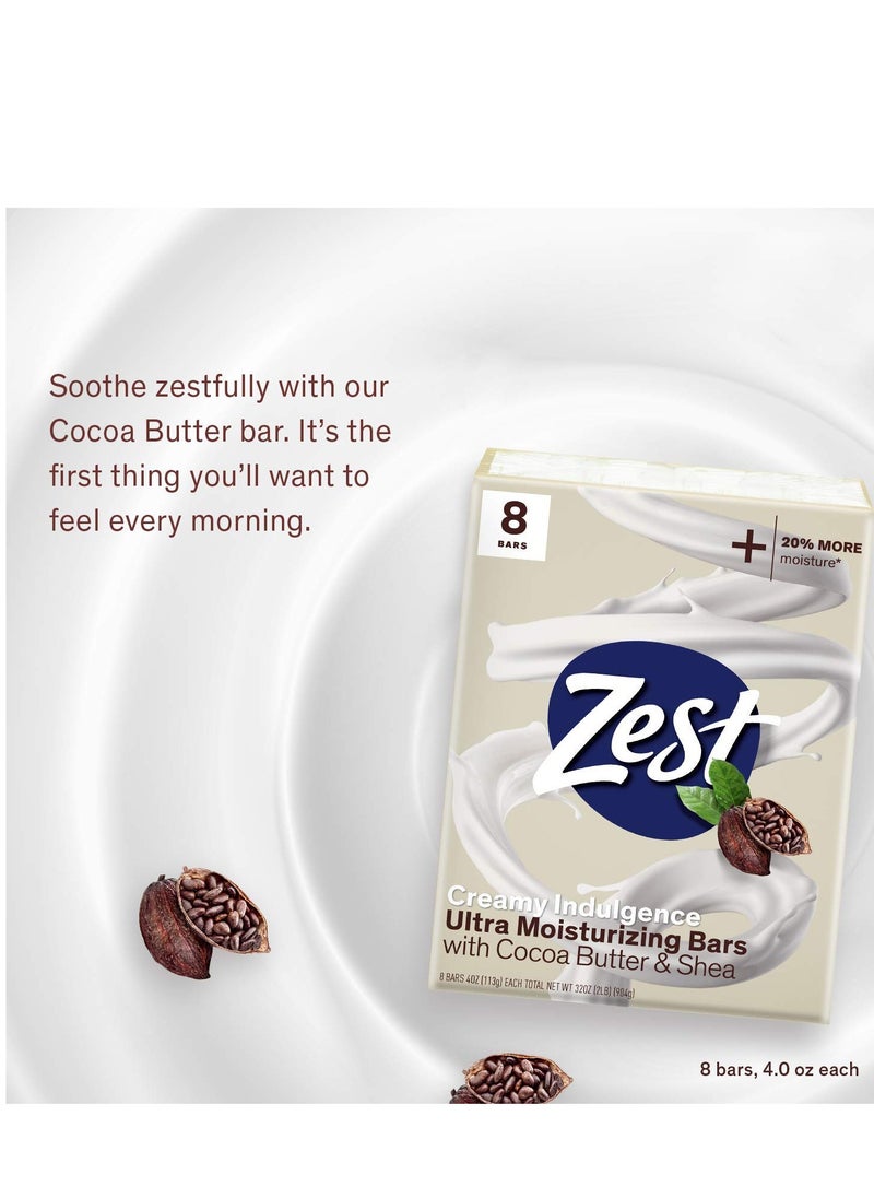 Zest Bar Soap - 8 Bars - Enriched With Cocoa Butter And Shea for Ultra Moisturizing Cleansing - Leaves Your Body Feeling Silky Smooth And Deeply Moisturized - pzsku/Z1170DDEAB781DEF8150CZ/45/_/1740992534/b153bc37-0d1a-4cb6-98dd-8689d6931b14