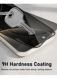 Mezone iPhone 16 Pro Privacy Screen Protector With Auto Alignment Kit Free Hand Easy Installation Frame Anti-Spy & Privacy Protection Anti-Fingerprint & Bubble Free, Case Friendly 9H Privacy Tempered Glass, Black  - Image 4