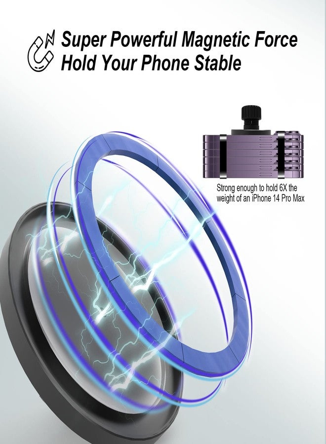 UBeesize Magnetic Car Phone Holder, Compatible with iPhone 14/13 Pro/Max/Mini, 360 Swivel, Easy Access, Wide Compatibility - Image 2