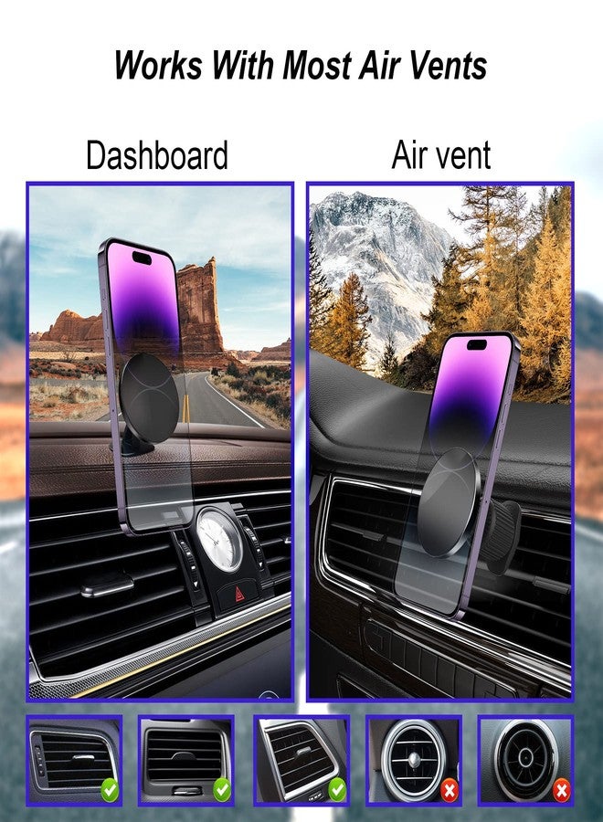 UBeesize Magnetic Car Phone Holder, Compatible with iPhone 14/13 Pro/Max/Mini, 360 Swivel, Easy Access, Wide Compatibility - Image 3