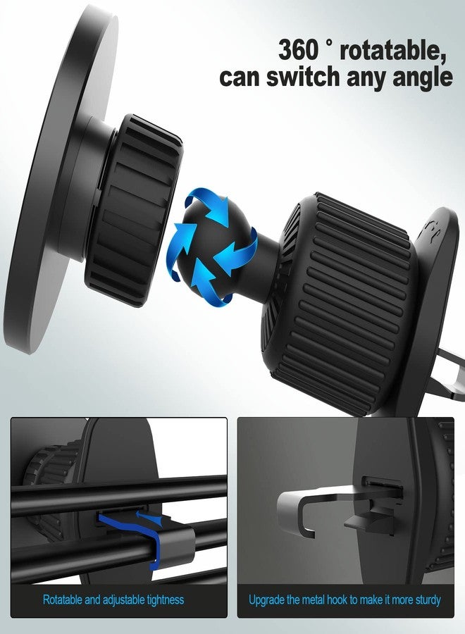 UBeesize Magnetic Car Phone Holder, Compatible with iPhone 14/13 Pro/Max/Mini, 360 Swivel, Easy Access, Wide Compatibility - Image 4