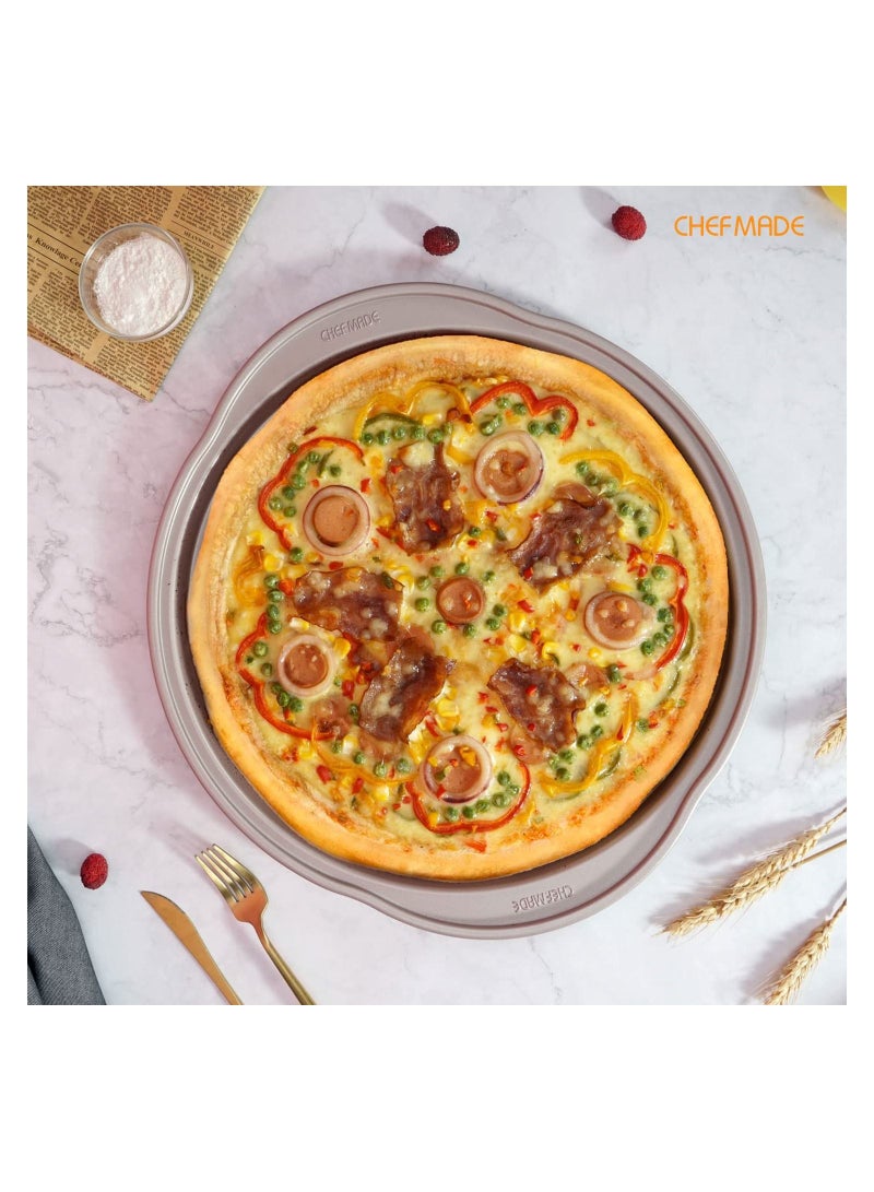 chefmade Pizza pan 14 Inch Non Stick Pizza Tray Bakeware - Image 4