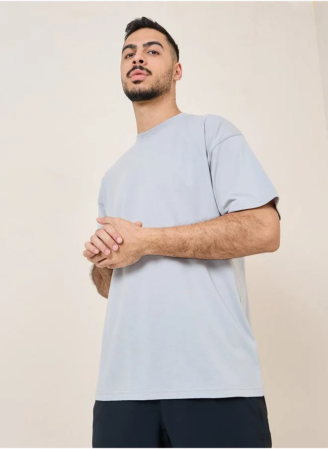 Styli Oversized Back Slogan T-Shirt