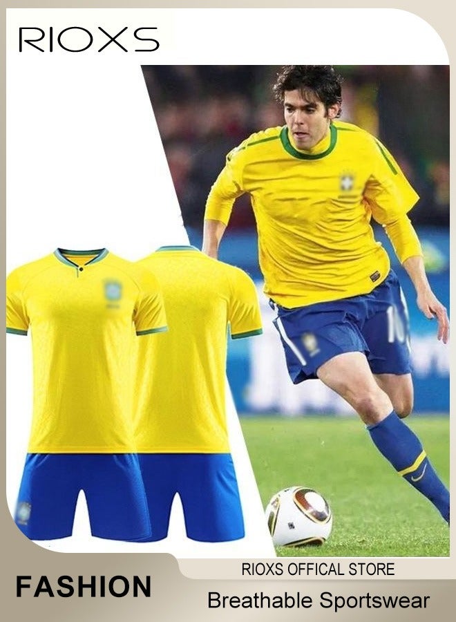 Sportswear Souvenir Clothing Set For Adults Men's And Women's Short-Sleeved Shirts and Sportswear Breathable Football Clothes Uniforms  - Image 2