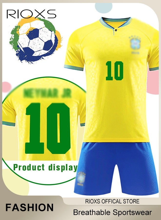 Sportswear Souvenir Clothing Set For Adults Men's And Women's Short-Sleeved Shirts and Sportswear Breathable Football Clothes Uniforms  - Image 3