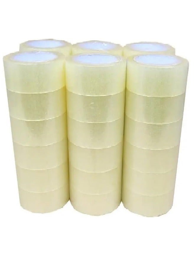 دولفين شريط دولفين للتغليف الشفاف 2 بوصة × 100 ياردة، شريط قوي شديد التحمل لإغلاق الصناديق المتحركة وأكثر من 36 لفة - Image 1