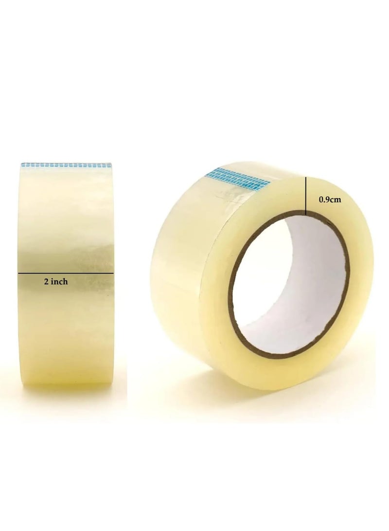 دولفين شريط دولفين للتغليف الشفاف 2 بوصة × 100 ياردة، شريط قوي شديد التحمل لإغلاق الصناديق المتحركة وأكثر من 36 لفة - Image 4