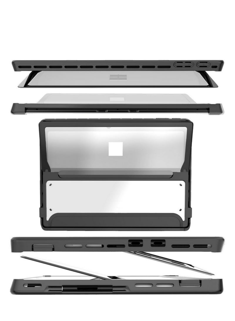 Protective Case for Microsoft Surface Pro 9 Multi-Angle Shockproof Case Compatible with Surface Pro 9 13 Tablet (Black) - Image 3