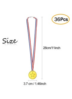 RATSAW Winner Medals 30 Pcs Plastic Medals Gold Medals for Kids with Ribbon Sports Day Medals for Children Party Favor Decorations Sports Competition Awards  - Image 5