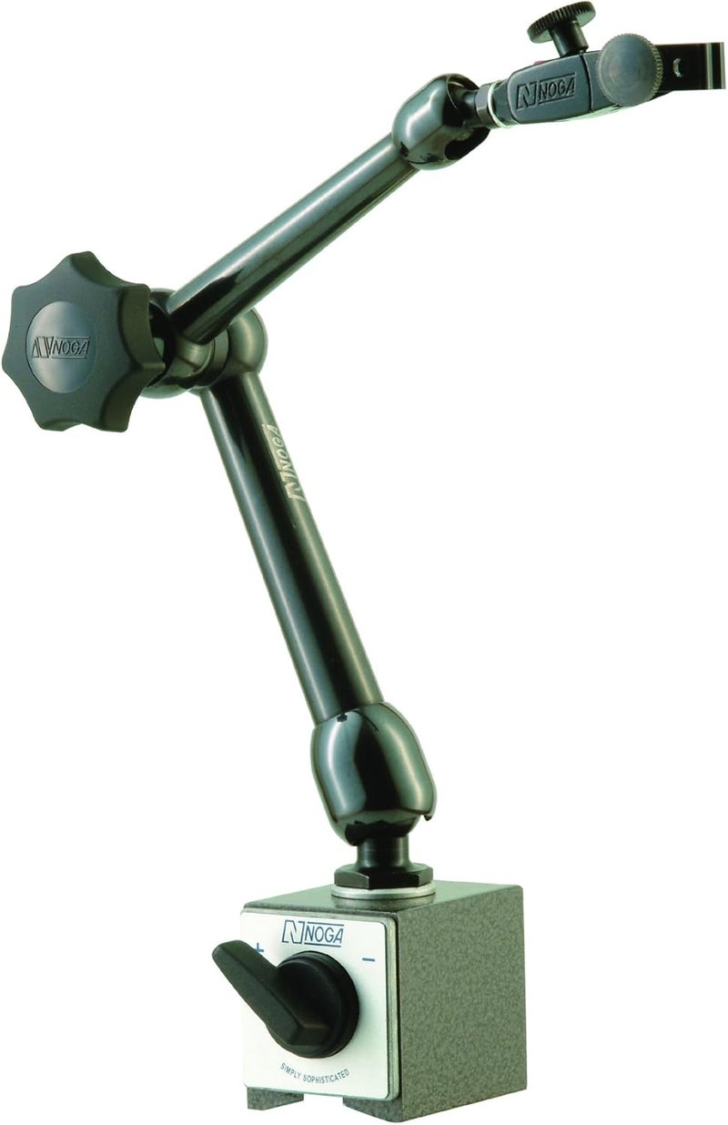 PFERD NOGA Dial Gage Holder Magnetic Base - Model MG61003 with Fine Adjustment and 360° Rotation