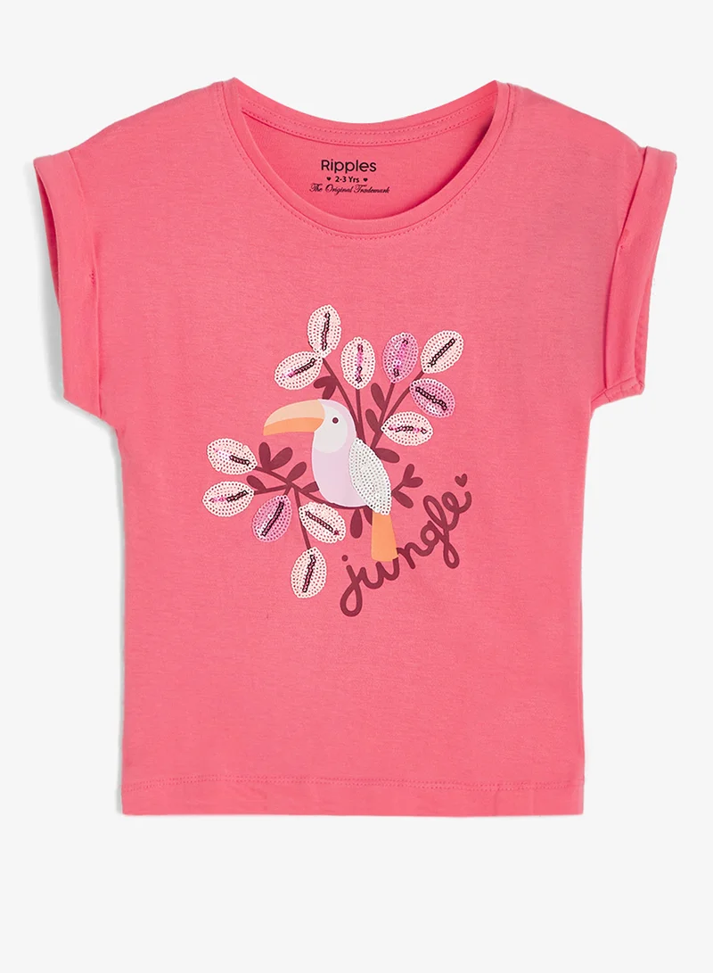 ريبلز مع نمشي Girls T-shirt