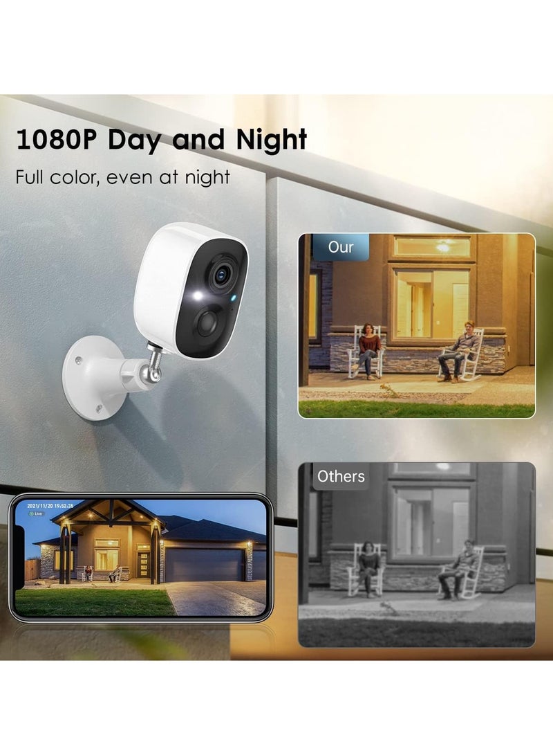 SYOSI Solar Security Cameras, Outdoor Camera Wireless, 2K 1080P Home Camera with Color Night Vision, PIR Human Detection, 2-Way Talk, IP66 Waterproof, 2.4G Wi-Fi Cameras for Outside/Indoor - Image 3