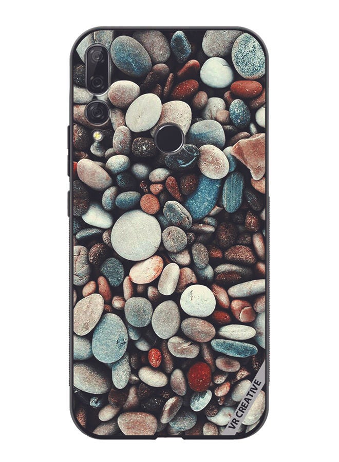 VR CREATIVE Protective Case Cover For Huawei Y9 Prime 2019 Pebbles Design Multicolour - Image 1