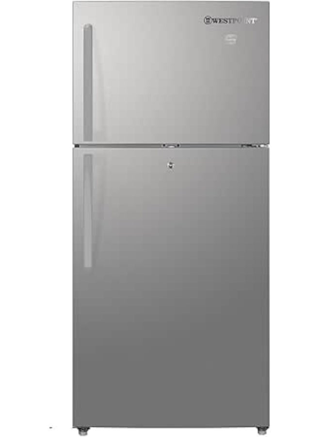 Westpoint 600 Liters Double Door Refrigerator With Inverter Compressor, Frost Free Technology, 2 Vegetable Drawers, Fresh Zone Compartment, Twister for Ice Cubes, WNN-6123EIV 600 L WNN-6123EIV silver - Image 1