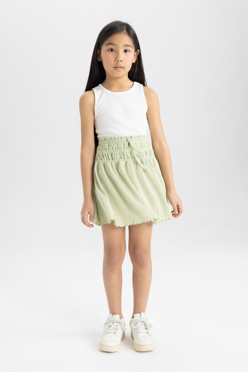DeFacto Green Girl Girl Standard Fit Knitted Skirt Casual - Image 1