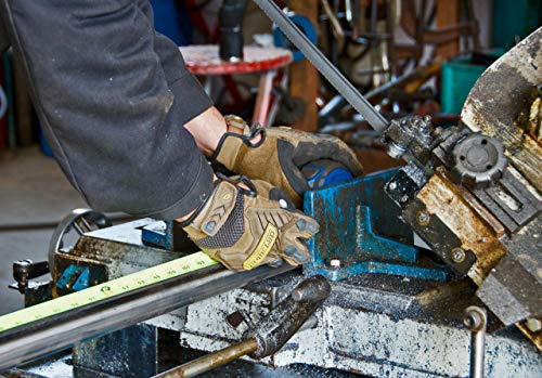 Ironclad X-Large Brown Touchscreen Command Impact Work Gloves, Hand Safety, Anti-Vibration Reducing Pads, Sweat Management, Hook & Loop Closure - Image 5