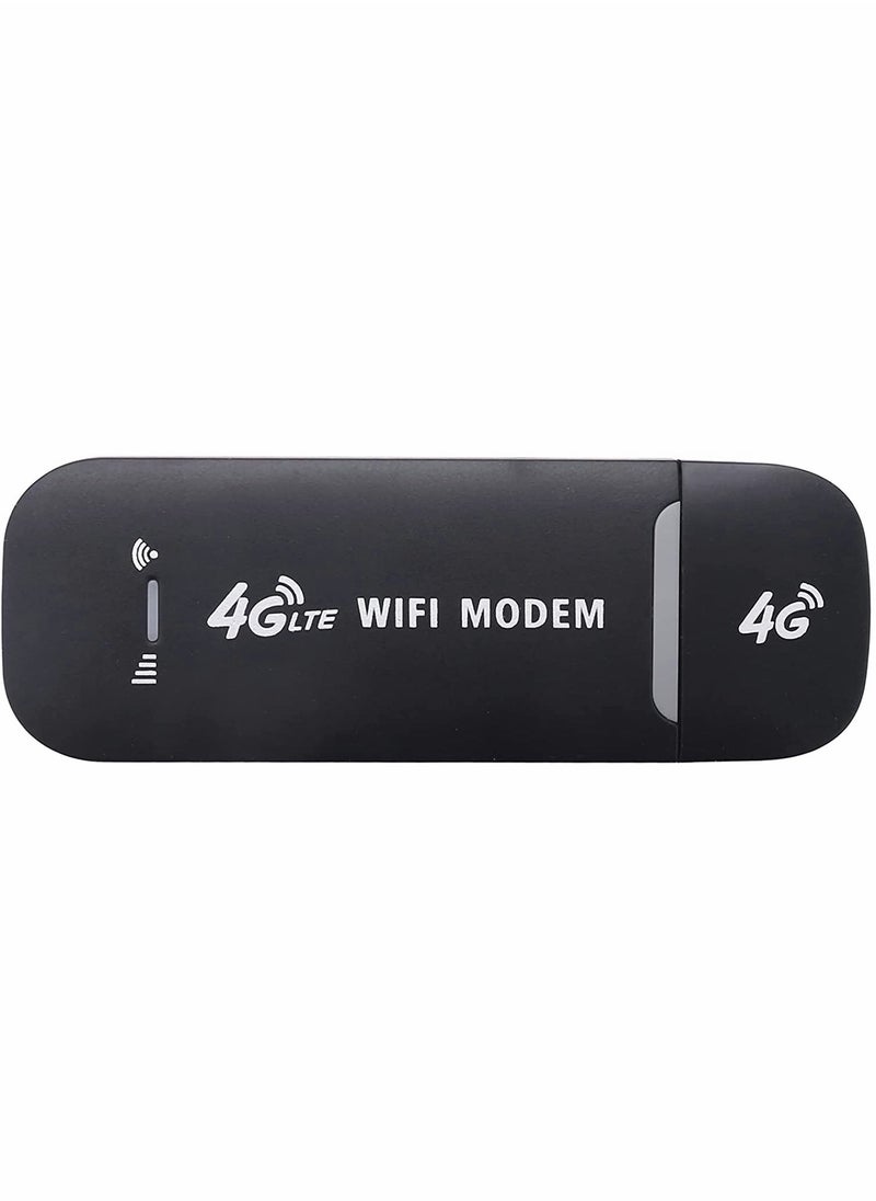 Generic - Portable USB Wifi Dongle, 4G USB Modem WiFi Router USB Dongle 150Mbps with SIM Card Slot Car Hotspot Pocket Mobile WiFi - Image 1