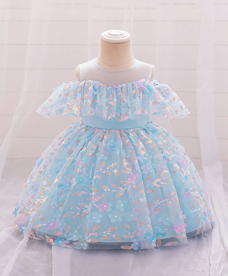 Mark & Mia Mark & Mia Floral Embellished Dress - Blue