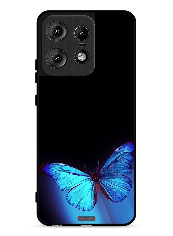 Tolwak غطاء حماية موتورولا إيدج 50 برو 5G بفن الفراشة - Image 1