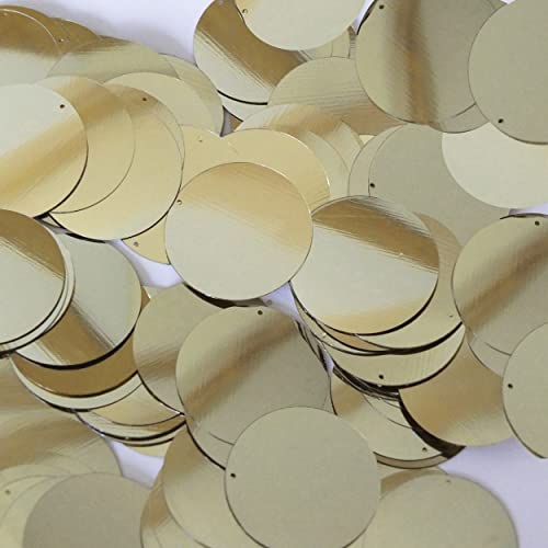 SequinExplosion 30mm Round Sequin Paillettes Metallic Gold Loose Sequins for Embroidery, Applique, Arts, Crafts, and - Image 4