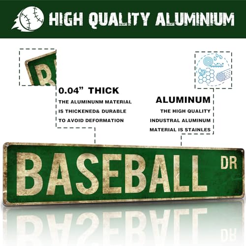 Rasonus Baseball Gifts for Boys 8-12 Accessories Room Decor Cool Stuff Sports Bedroom Posters Baseball Gear Wall Art Teen Boys Birthday Christmas Party Decorations - Image 3