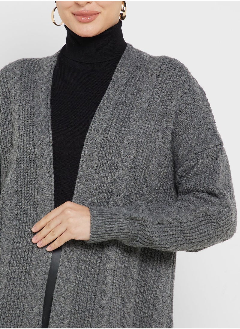 Khizana - Chunky Open Cardigan - Image 1