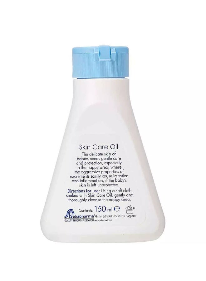 Sebamed Baby Skin Care Oil for Delicate, Dry Nappy Area, 150 ml - Image 3